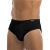 GARDA - 6 Slip Midi Uomo in Cotone Bielastico, Slip Medio Elastico Ricoperto 3471 (Nero, 4/M)