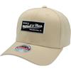 Mitchell & Ness Classic - Berretto snapback Rosso con logo in gomma rialzata, cachi, Taglia unica