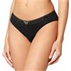 Emporio Armani Underwear Brief Stardust Cotton, Pantaloncini Donna, Nero (Printed Black), L