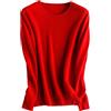 Alloaone Maglione lavorato a maglia in lana di cashmere Maglione da donna Pullover girocollo Basic Warm Jumper