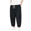 Generico Kirakuco Pantaloni Giapponesi Uomo Donna, Pantaloni Harem Uomo Donna, Harem Pants Larghi Eleganti Pantalone Baggy Lunghi Traspiranti