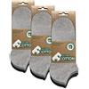 BIOBASICS Calzini corti da uomo e da donna (4-12 paia) in cotone ecologico Oeko-Tex 100, 12 paia (grigio), 43-46