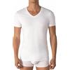 Intimitaly Irge 3 Maglie Uomo Caldo Cotone Termico Mezza Manica Scollo V e Girocollo Bianco Blu o Nero (L, 3 Scollo V Bianche)