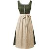 Duohropke Dirndl Camicetta da donna in stile retrò, abito tradizionale bavarese, costume tradizionale Dirndl, set completo lungo, abito tradizionale Dirndl, taglie grandi, costume da Oktoberfest