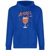 Generic Aperol Spritz Felpa con cappuccio unisex - Divertente felpa con cappuccio per carnevale e serate aperitive, regalo Aperol Spritz, tasca a marsupio, felpa con cappuccio per uomo e donna, blu zaffiro, M