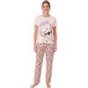 Disney Pigiama lungo da donna Lilo e Stitch, Beige, 10-12