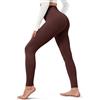 BAYDI Creamlush, leggings da donna a vita alta, morbidi pantaloni sportivi da donna, lunghi, elastici, per yoga, pilates, tempo libero, tutti i giorni (S-5XL), 1 confezione - marrone, S-M