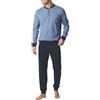 PEROFIL Pigiama Lungo Uomo Cotone Felpato Art. VPRT93209