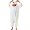 Simzoo Pigiama Intero Animali Unisex Kigurumi Adulto Carnevale Onesie Cosplay Halloween Costume per Donna Uomo Sleepwear