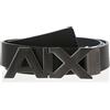 Armani Exchange Hinge Belt, Cintura, Uomo, Nero (Black/Phantom 43120), 8 (Taglia Produttore: 40)