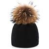 BLOMDE Cappello Donna Cappello da Donna Invernale Lavorato A Maglia con Berretto Morbido E Caldo per Sport all'Aria Aperta con Pompon in Vero Peluche,08