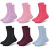 GENTABY Calzini termici Ragazzi Bambini Caldi Inverno Cosy Rosa Viola Nero Stivali 6 Paia 1-14 Anni, 6 Colori