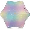 GAIREG Ombrello a prova di vento con cielo arcobaleno pastello con stelle Ombrello per bambini Sole e pioggia