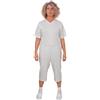 FERRUCCI COMFORT Pigiama Sanitario in Cotone con Zip su Dorso - Unisex - Maniche Corte e Pantalone Corto - 9012/5 - Adatto agli Anziani - Antimanipolazione (Femminile, M)