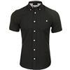 Xact Camicia da Uomo a Maniche Lunghe o Corte con Colletto Button-Down in Oxford, vestibilità Regolare (Nero) M