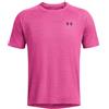 Under Armour T-shirt da uomo Tech Vent Geotessa a maniche corte, rosa