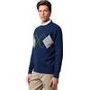 Kappa - Maglione, Uomo, Blu, Lana, Lifestyle. Avalon, Taglia: 2XL
