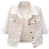 Sunnyuk Giacca Jeans Donna Giacca Estiva Leggero Taglie Forti Giacchetto Elegante Larghi Giacca Jeans Oversize Elasticizzato Giubbino Jeans Comode Curvy Giubbino Corta Denim