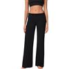 LYSINK Pantaloni da donna ripiegabili a vita bassa a gamba larga tinta unita | Y2k Studded Bootcut Pantaloni della tuta Tinta unita Slim Fit Bell Bottom Pantaloni