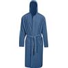 SaRani Accappatoio Vingi Lisbona Uomo Donna Unisex Con Cappuccio Cotone Microspugna Tinta Unita (L/XL, Navy)