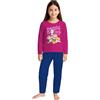 United Labels Paw Patrol - Pigiama da bambina a maniche lunghe, con pantaloni rosa/blu, rosa/blu, 122 cm-128 cm
