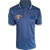 ALGI Polo Guardia Giurata con Stemma GPG Rosso Mod. Poly Microfibra Blu Navy