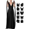 72styles Abito Infinity Cerimonia Donna, Abito Damigella Donna, Lungo, Maxi, Taglie Forti, Abito Elegante Donna Cocktail Festa