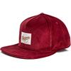 Blackskies Crimson Snapback cap | Uomo Donna Cappellino da Baseball Surfer Skater Basecap Bordeaux Corduroy - Streetwear Outdoor Estate Tempo Libero