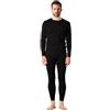 LAPASA 100% Lana Merino Completo Termico Uomo Peso Outdoor Hiking M31/M126 - Abbigliamento Intimo Caldo Pantaloni e Canotta Intimo Trekking Alpinismo Outdoor Calcio Running