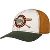 Stetson Home Run Academy - Berretto da baseball con strapback, 6 pannelli, unisex, per estate e inverno, bianco-verde, Taglia unica