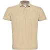 B&C Collection ID.001 Polo Shirt Uomo Aderente Manica Corta Tee Sport - Sabbia (S)