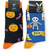 TwoSocks Calzini divertenti | Donna & Uomo | Calze divertenti per Halloween & scoiattolo come regalo | Cotone | Taglia unica