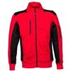 JRC Cambridge Felpa da Uomo in Cotone Poliestere Collo a Lupetto Chiusura Zip Tasca sul Petto e Braccio Rosso/Nero (L)