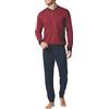 PEROFIL Pigiama Lungo Uomo Cotone Felpato Art. VPRT93209