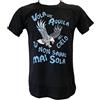 DND DI D'ANDOLFO CIRO T-Shirt Maglia Nera Idea Regalo per Veri Tifosi Laziali Coro Vola un'Aquila nel Cielo, Stampata Direttamente su Tessuto Taglie da Uomo (M)