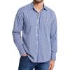 Enlision Camicia a Quadri Uomo Blu Maniche Lunghe Bavarese Oktoberfest Camicia Uomo Quadretti Boscaiolo con Colletto a Contrasto Button Down L
