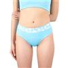 MYLILY Costume Mestruale Ragazze, Adolescenti & Donna | Slip Mestruale con Stampa Estiva | Piscina, Mare & Spiaggia | 2-3 Assorbenti, Antiperdita, Oeko-Tex | Blu, S (182)