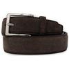 Emila Cintura scamosciata uomo in vera pelle cinta camoscio artigianale casual 3,5 cm con fibbia per jeans pantalone abiti da ragazzo made in italy belt classica elegante Vera Pelle