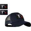 YUSENGMOO Cappello da baseball tattico da uomo e donna Seal Team Snapback elasticizzato cappello da corsa / pesca blu + 2 toppe