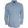 ROCK-IT Apparel Camicia da Uomo, Camicia Premium a Maniche Lunghe dal Look Militare, Camicia Casual, qualità 100% Cotone, Taglie S-5XL