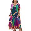 YouKD Abito caftano spazioso bohémien Beach Bikini Cover Ups Plus Size Robe per le donne Accappatoi Homewear