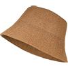 styleBREAKER Cappello da Sole Femminile in Paglia di Carta Pieghevole, Cappello da Pescatore Leggero con Fascia Antiscivolo, Protezione Solare Estiva per Outdoor e Spiaggia, Marrone