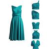 72styles Infinity Abito al Ginocchio per Damigelle d'onore - Convertibile Multiway Twist Wrap Midi, Verde Acqua, M