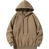 Generico Felpa Nera Uomo Pesante Felpa con Cappuccio Moda Hoodie Termica Leggera Felpe Sportiva Baggy Maglia Tops Casual Oversize Pullover Vintage Sweatshirt Classic Lavoro Hip Hop Abbigliamento