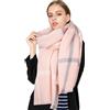 Superora Sciarpa Invernale Donna Cachemire Calda Stole Scialle Motivo a Lattice 200cm*70cm