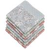 HOULIFE Fazzoletti da donna con fiori in puro cotone 45 x 45 cm, 3 colori per uso quotidiano, Taglia unica