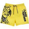 SUN CITY Costume Bermuda Black Panter, Marvel, Avengers, Pantaloncino da Mare Bambino, Giallo