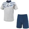 Navigare Pigiama Uomo Manica Corta Cotone Jersey Serafino Art.140615