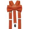 DB Dickie Bow Set papillon e bretelle in misto cotone per bambini, Papillon arancione bruciato e bretelle ornamentali bruciate, Bow Tie: Length 10cm, width 5cm