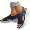 POIUIYQA Sandali Ortopedici Donna Estive con Zeppa Scarpe Per Fascite Plantare Comodi Eleganti Sandalo Mesh Antiscivolo Lavabili Scarpe Estivo Morbida Punta Aperta Ciabatte Ortopediche Leggero Sportivi